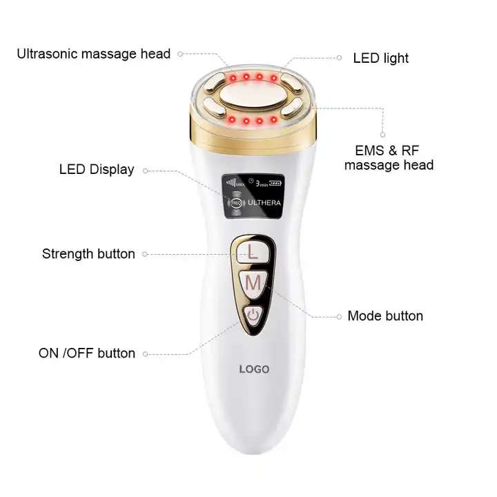 SKB-1803 Ultrasound Rf Ems Led Wrinkle Removal Skin Care Anti Aging Beauty Device
