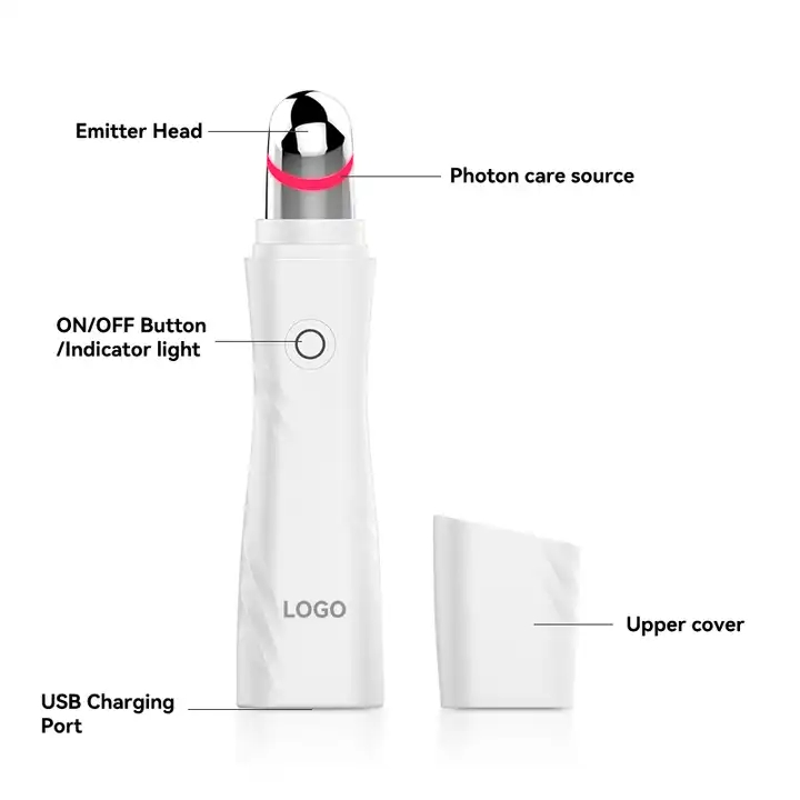 SKB-1807 Electric Heated Vibrating Anti Wrinkle Pen Eye Beauty Pen Hot Compress Eye Massager