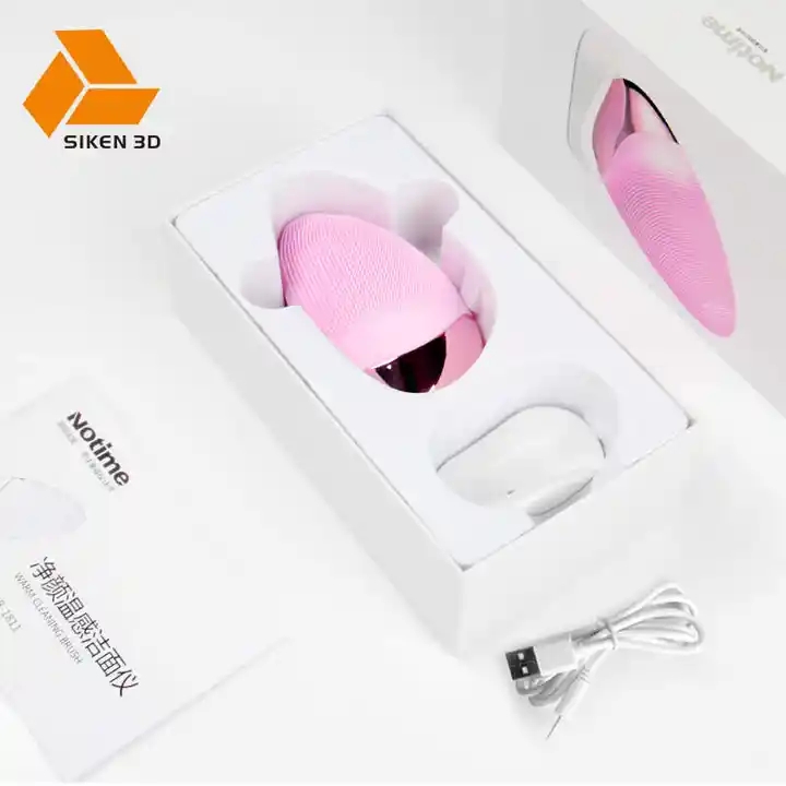 SKB-1811C Waterproof USB Vibrate Exfoliate Sonic Electric Facial Face Silicone Brush Cleansing Device